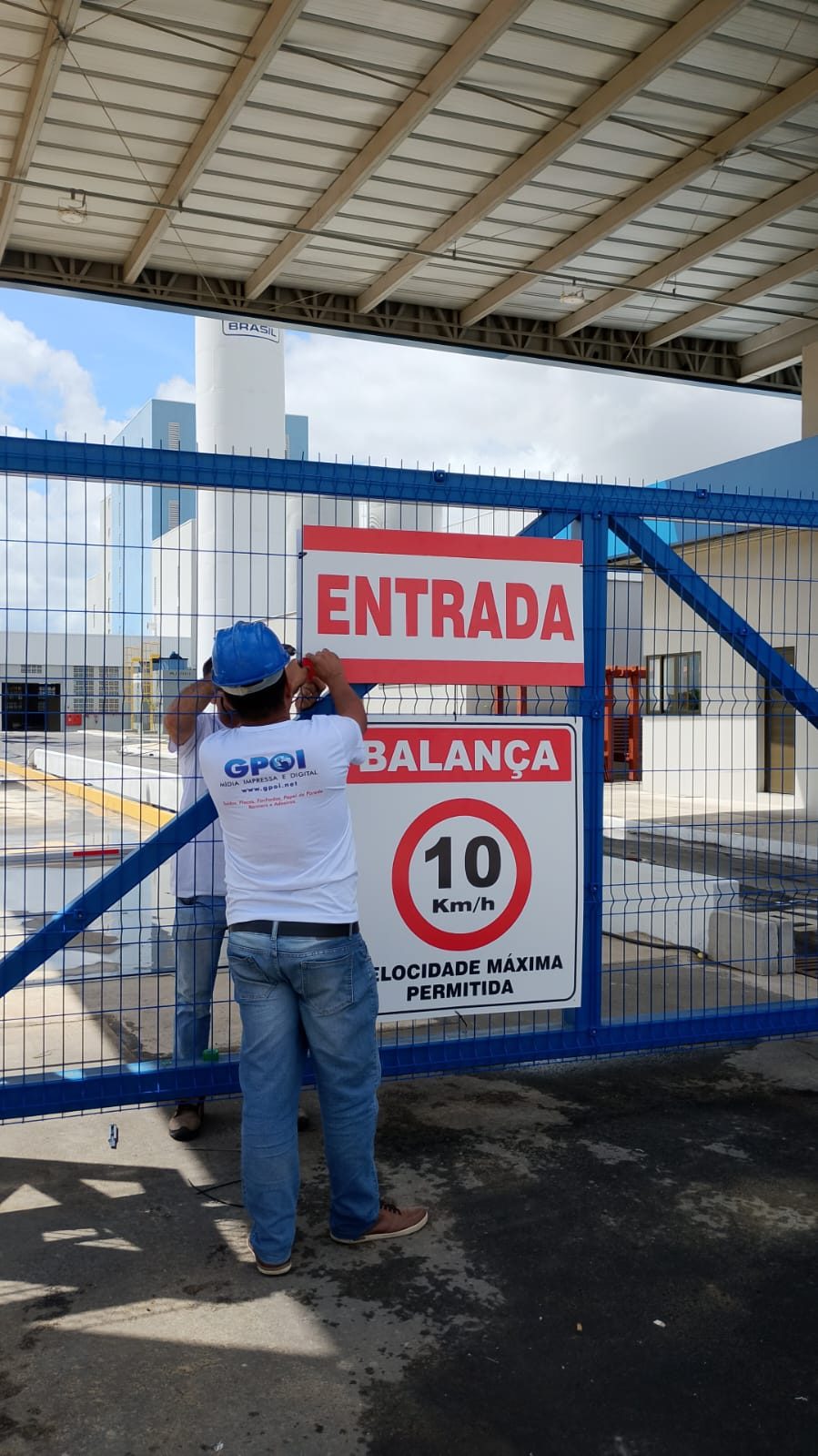 Placa de sinalização PVC/PS